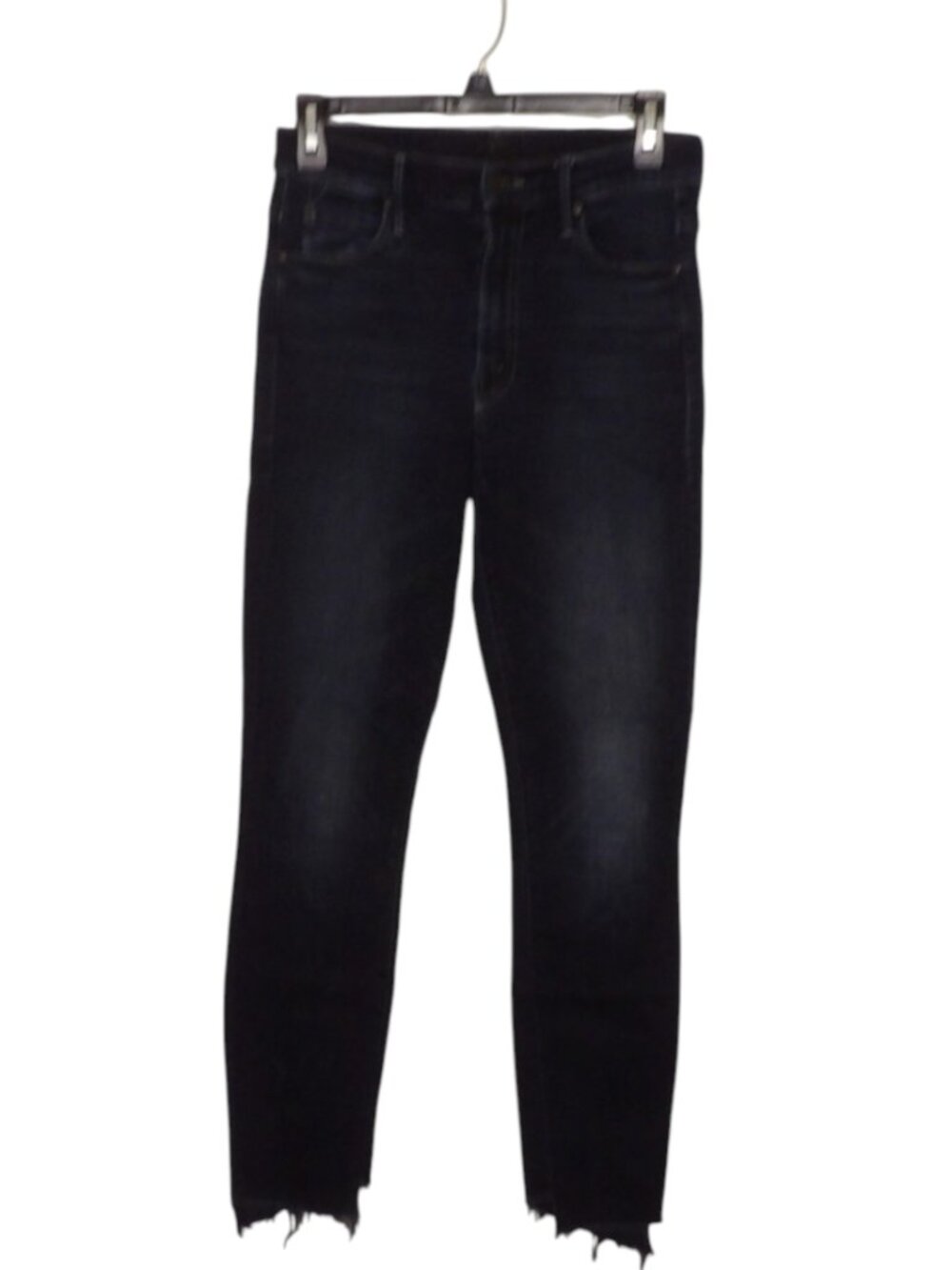 Mother The Stunner Zip Two Step Fray Last Call Skinny Jeans Size 26